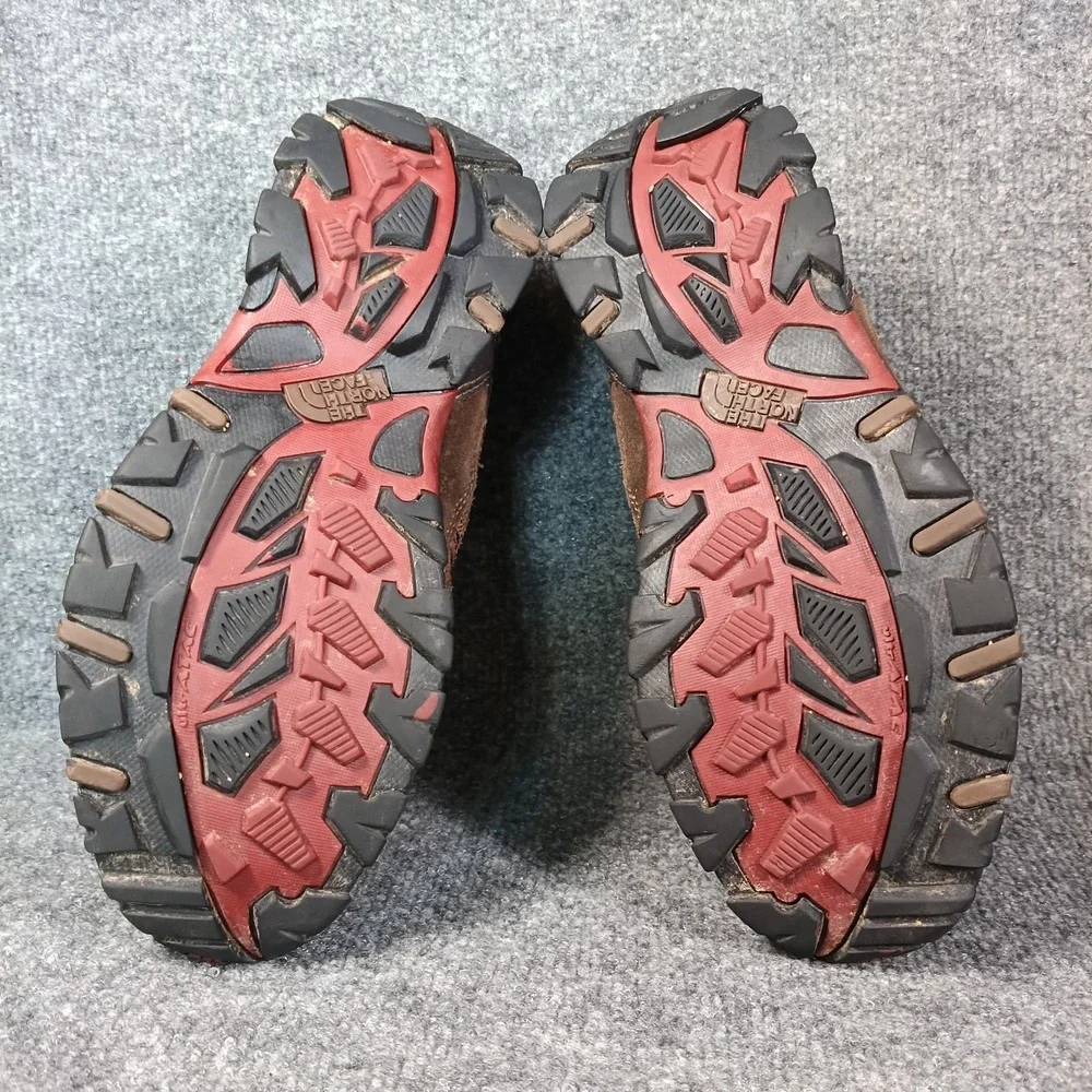 The North Face Hiking Shoes Mens Size 8 Brown Suede Mesh Trail Outdoor